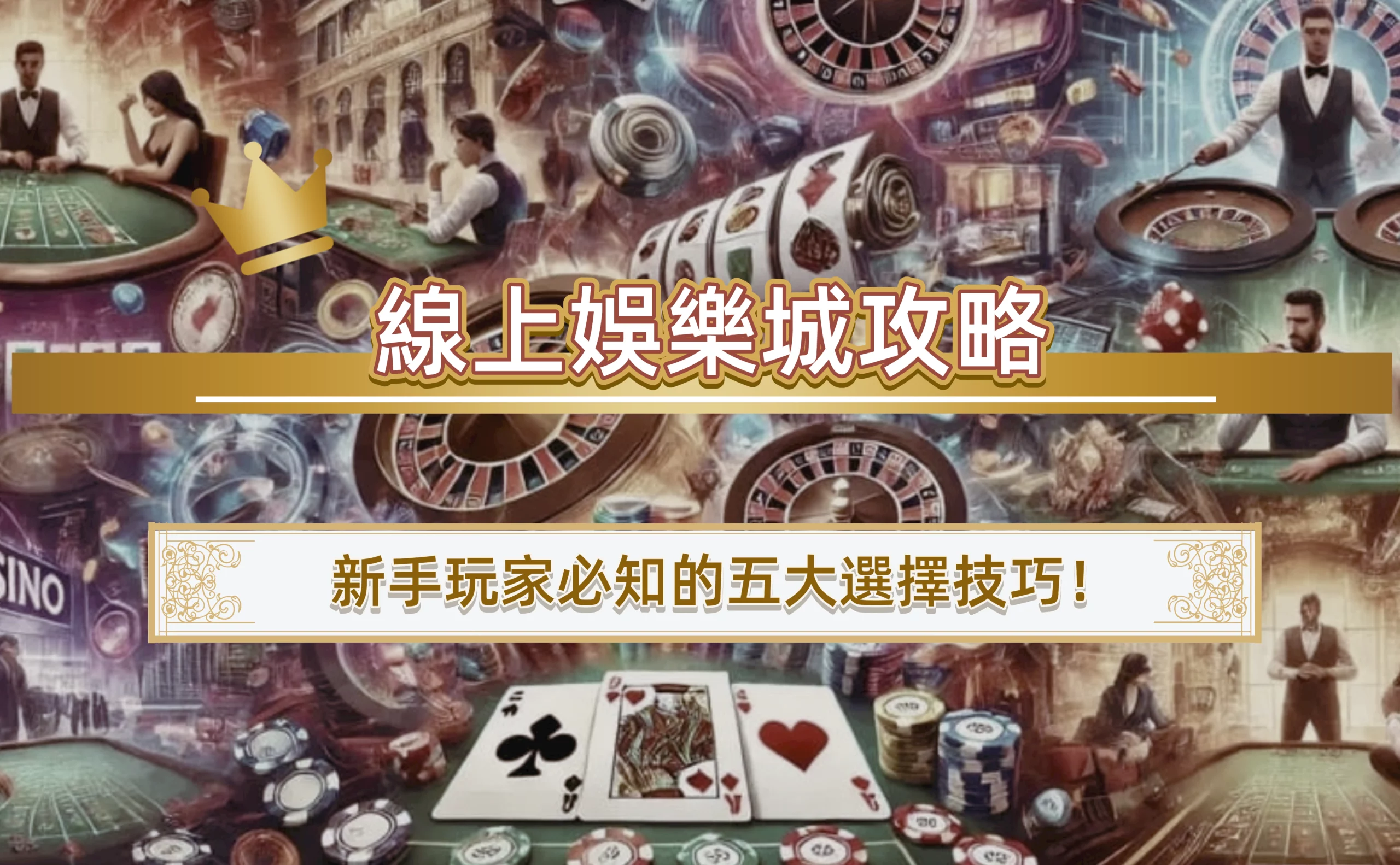 線上娛樂城攻略｜新手玩家必知的五大選擇技巧！