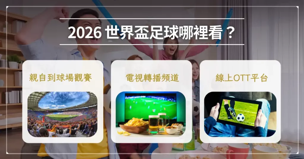 2026 世界盃足球哪裡看？